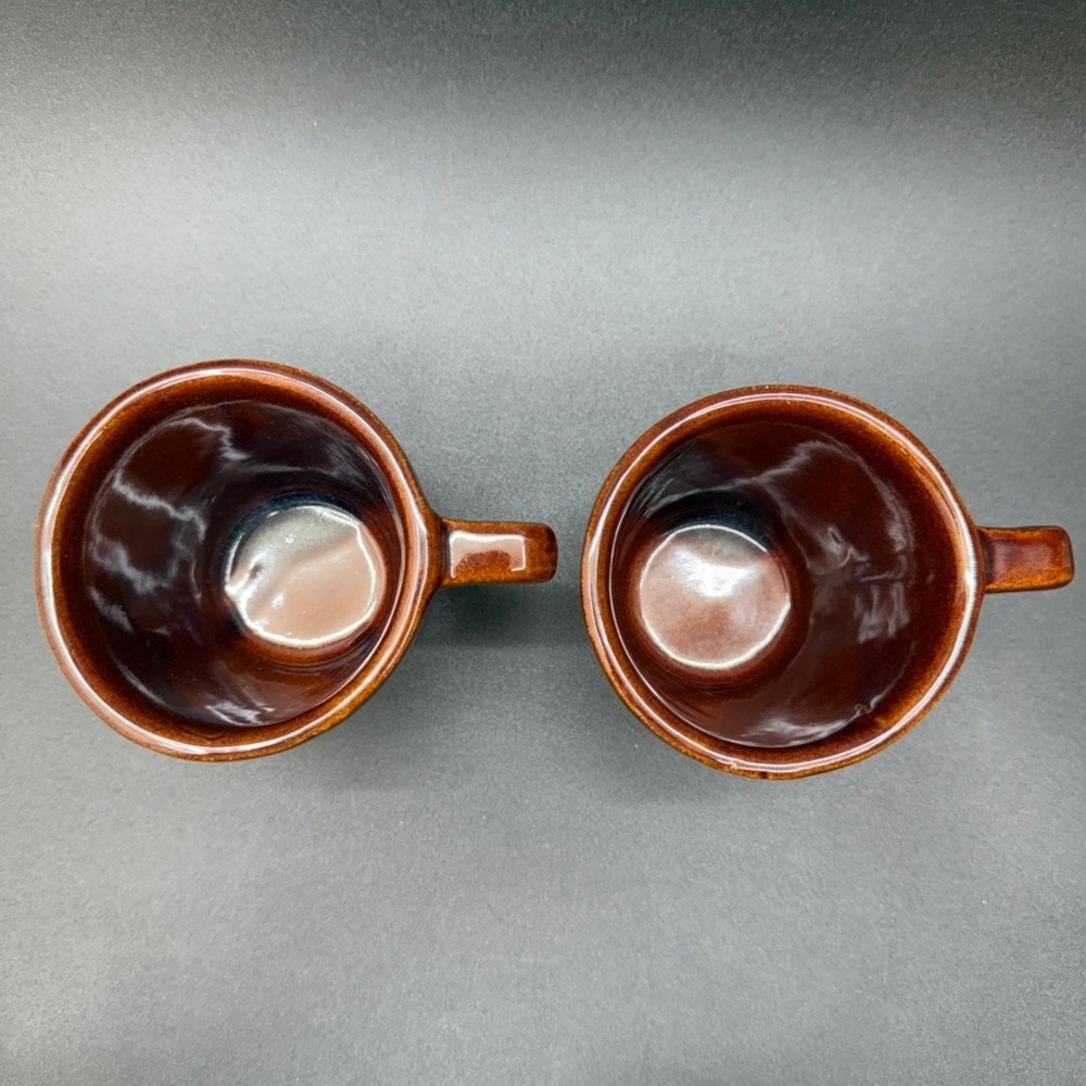 Vintage Marcrest Daisy Dot Pattern USA Stoneware Coffee Mug Solid Heavy 50s 60s - Picture 2 of 16